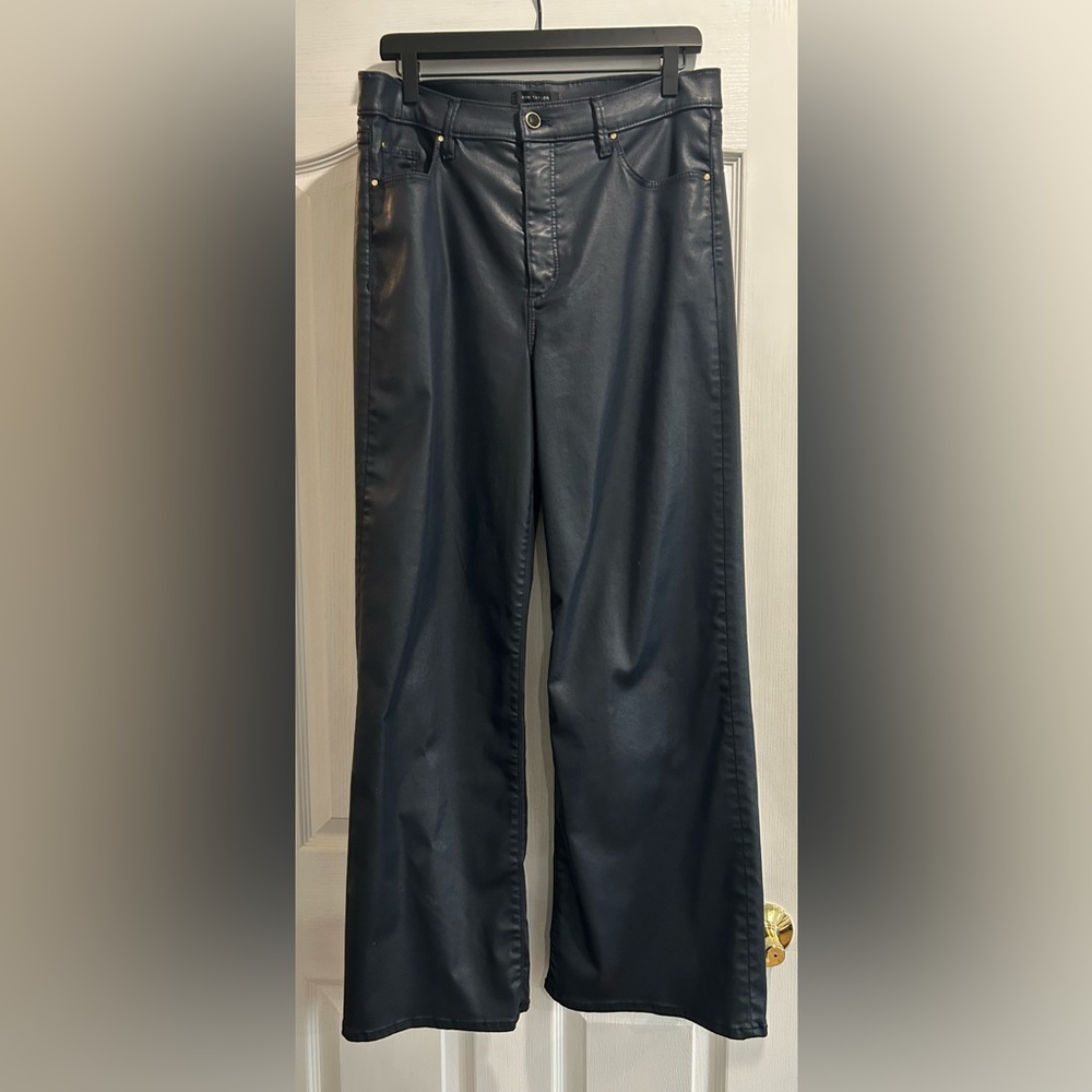 Ann Taylor Coated Wide leg pant